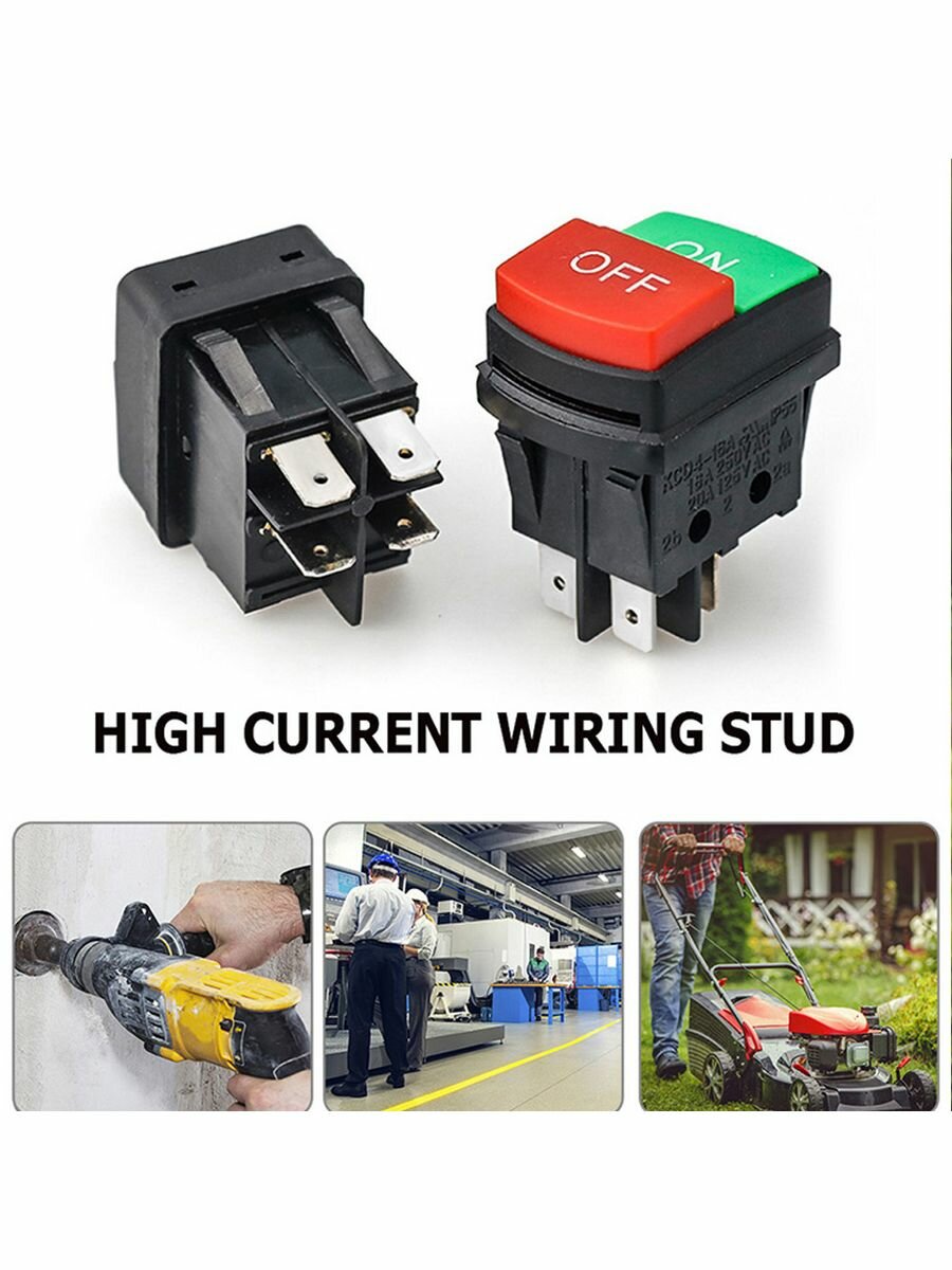 Переключатель ON-OFF KCD4, IP20 — фото 1