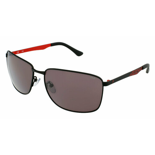 Солнцезащитные очки Fila SFI005 0531, прямоугольные, оправа: металл, для мужчин, черный