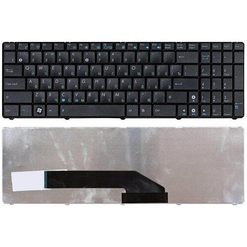 Клавиатура для ноутбука Asus K50 K60 K70 черная клавиатура для ноутбука asus x541 черная без рамки