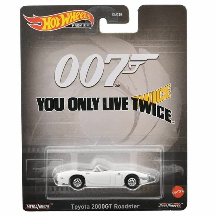 HKC27 Машинка металлическая игрушка Hot Wheels Premium 007 коллекционная модель премиальная Toyota 2000GT Roadster