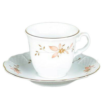 фото Кофейная пара 145 мл 1 шт высокая Thun "Менуэт /Цветочное пробуждение" / 259592