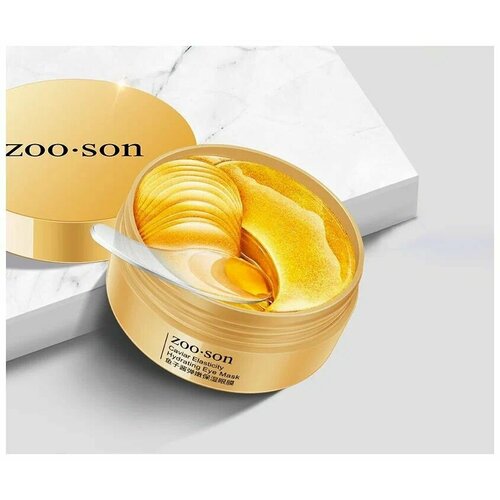 Zoo-Son Гидрогелевые патчи для кожи вокруг глаз с экстрактом красной икры и золотом Caviar Elasticity Hydrating Eye Mask