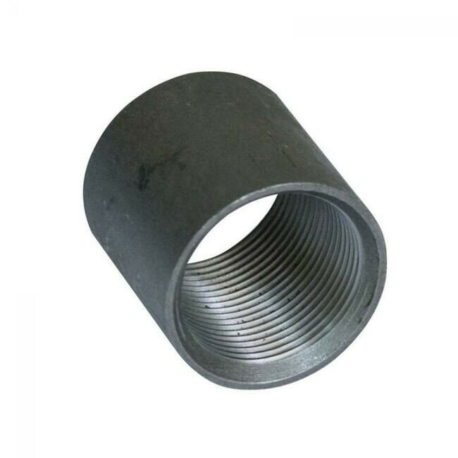 фото Россия Муфта стальная черная 1/2" с фаской под приварку внут./внут.