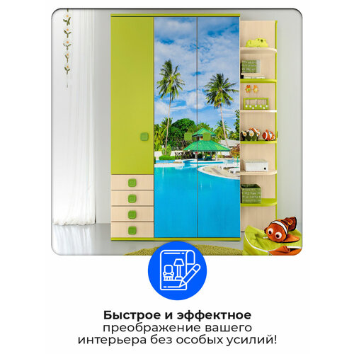 Самоклеящиеся обои WALLfix, 95х220 см, W075