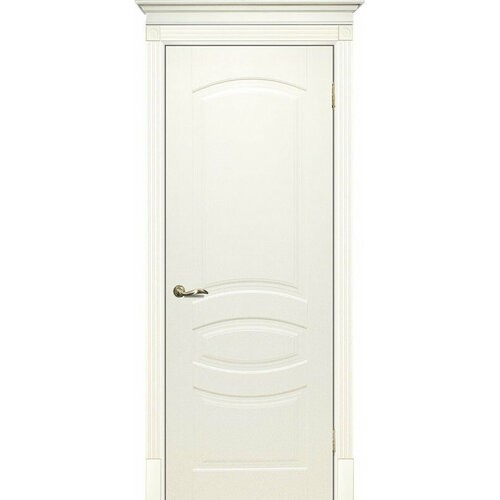 Межкомнатная дверь эмаль слоновая кость ( Ral 1013 ) Смальта 02 ДГ