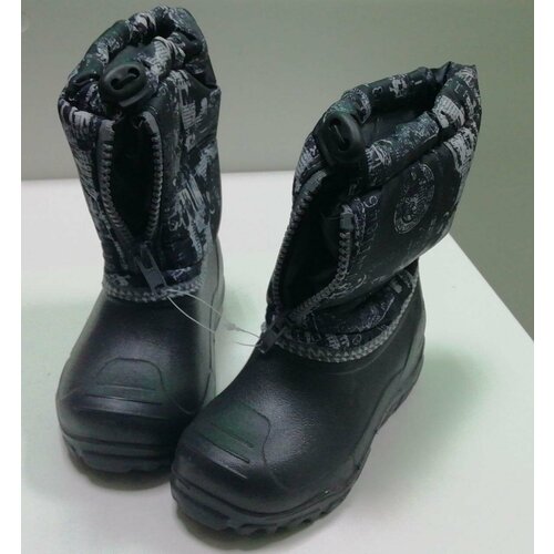 фото Сноубутсы сандра, размер 28/29, черный, серый