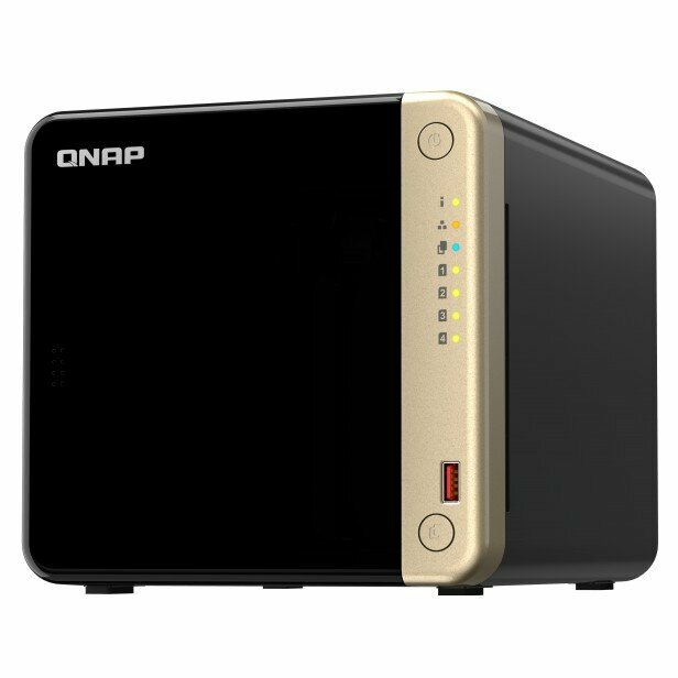 Сетевое хранилище без дисков/ SMB QNAPTS-464-8G NAS 4 HDD trays, 4-core Intel Celeron N5105/N5095 2.0-2.9 GHz,