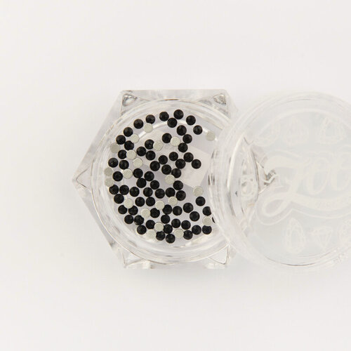 Изображение товара Стразы стеклянные Jet Black SS4 (1.5 мм) Zoo Nail Art 100 шт №1109