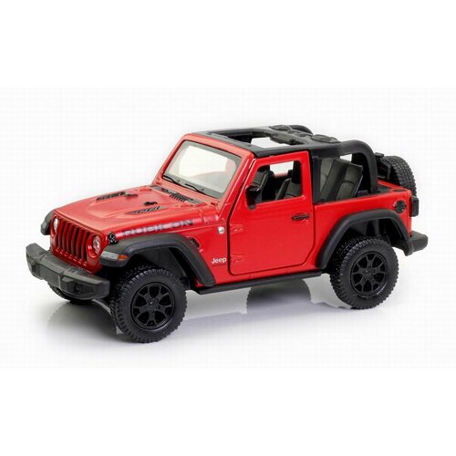 Машина металлическая Uni-Fortune RMZ City 1:32 Jeep Rubicon 2021 открытый верх, инерционный механизм, двери открываются, красный цвет (554060NTM(B)) машина металлическая rmz city 1 32 jeep wrangler rubicon 2021 красный цвет двери открываются