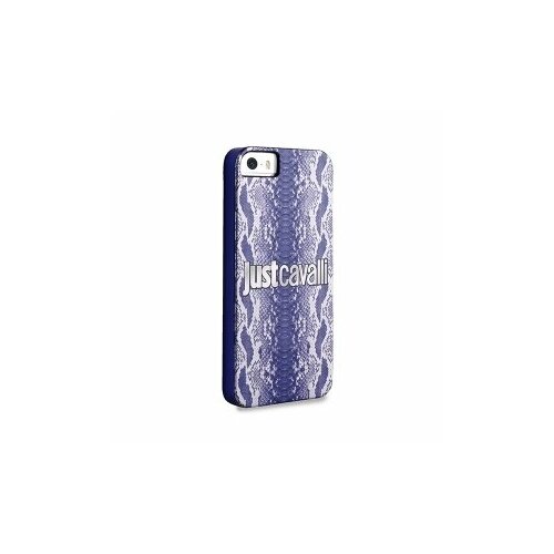 Чехол для iPhone 5/5S Puro Just Cavalli SHINY PYTHON синий