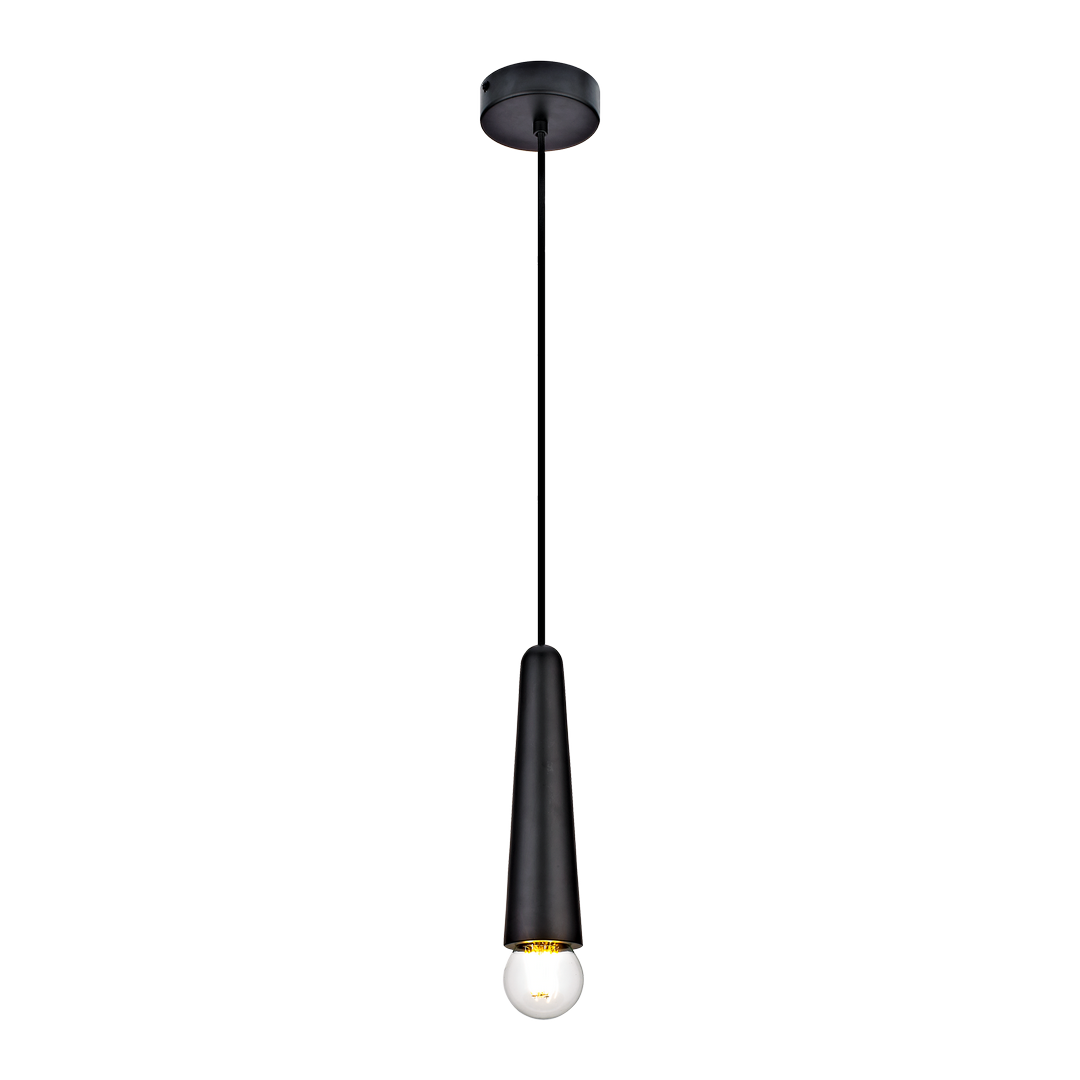 Светильник подвесной для ванной комнаты Inspire Мах Моно 1 лампа влагозащищенный цвет черный - фотография № 2
