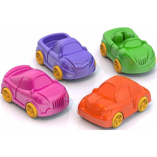 Машинка детская, Набор из 4 автомобилей, размер - 10 х 7 х 4,5 см.