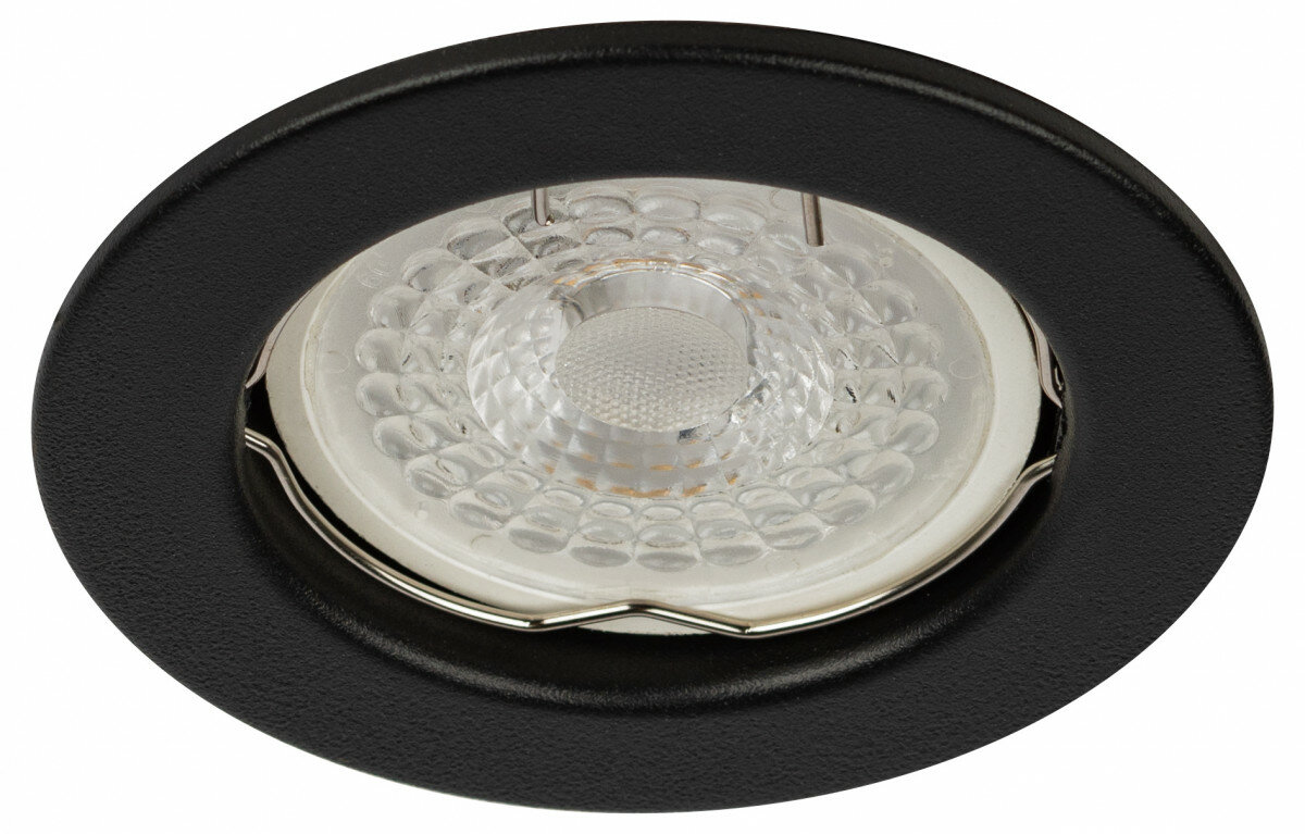 фото ЭРА Встраиваемый светильник штампованный ЭРА ST1 SBK MR16 GU5.3 черный матовый