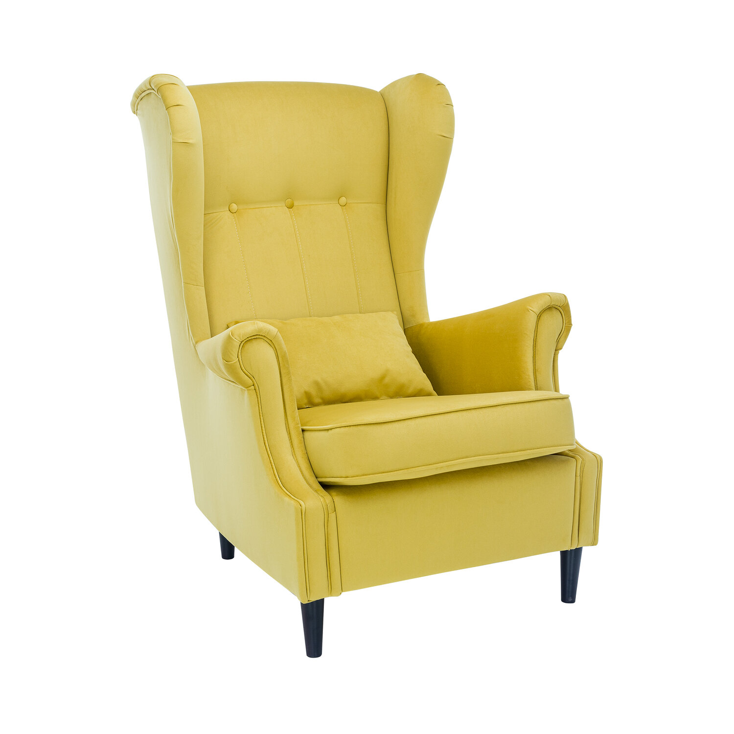 Кресло Leset Монтего Венге/Ткань V28 желтый