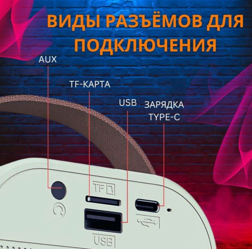 Музыкальная колонка с микрофонами для караоке — фото 4