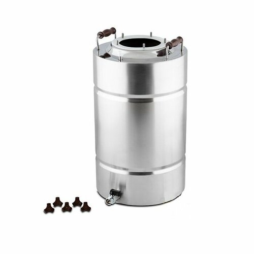 Перегонный куб нержавейка с отверстием и краном 23 л без фланца 857000₽