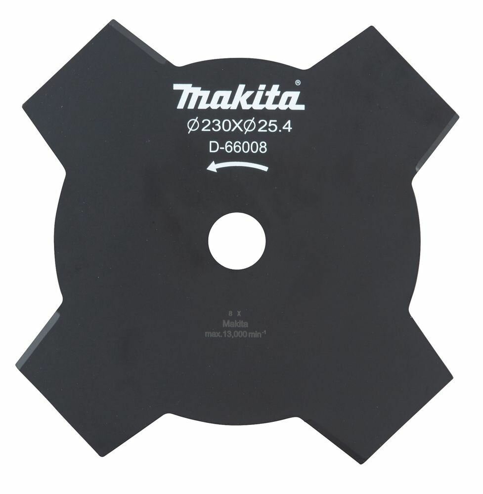 Нож для травы 4-зубца d- 230x254мм Makita D-66008