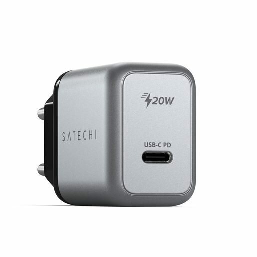 Сетевое зарядное устройство Satechi 20W USB-C PD Wall Charger. Цвет серый космос.