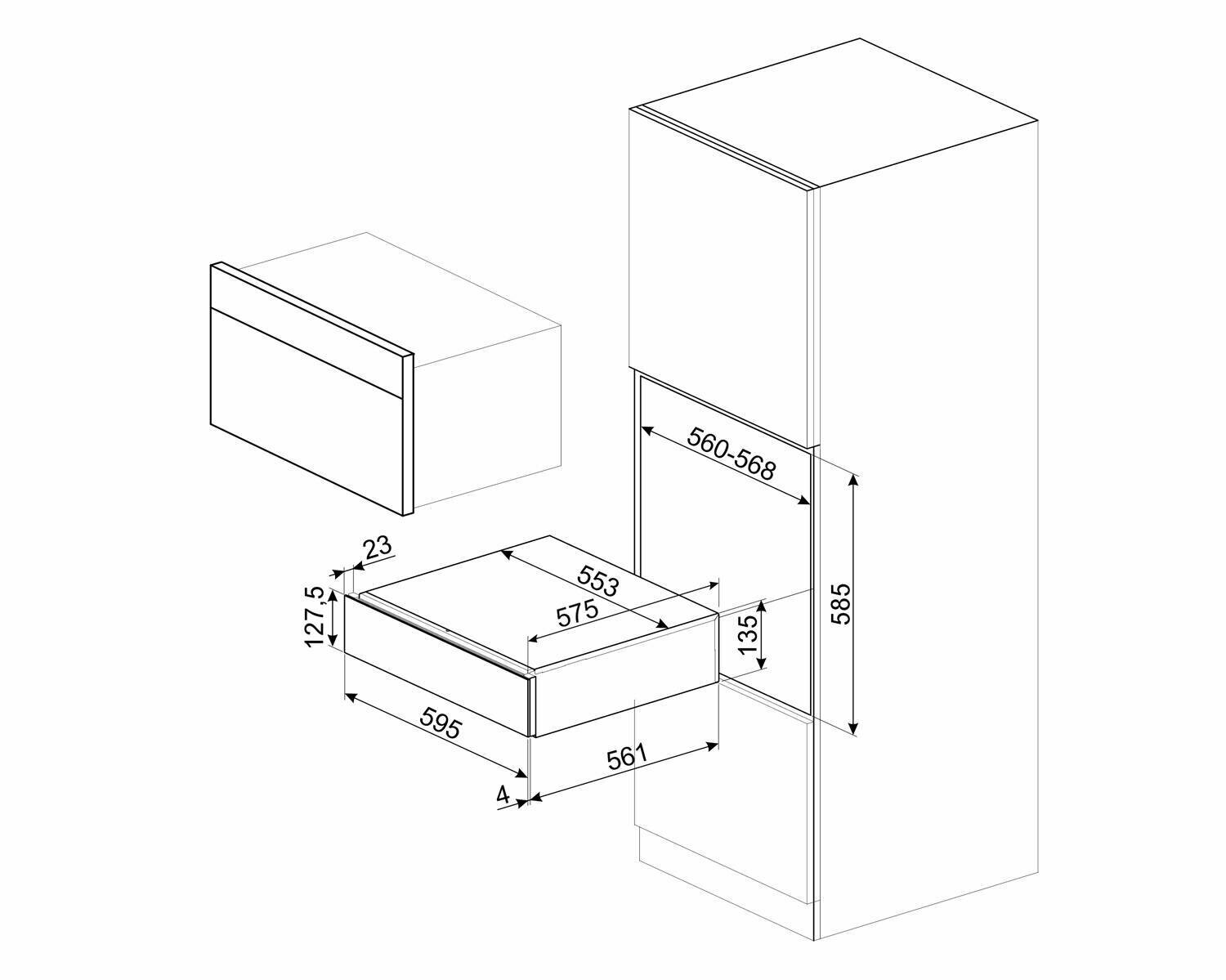 Вакуумный упаковщик встраиваемый Smeg CPV115G - фотография № 3