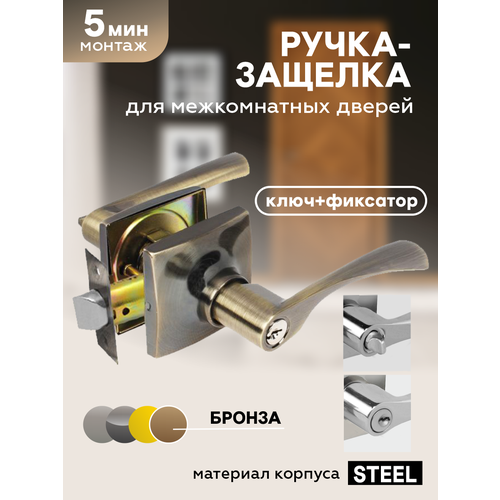 Дверные ручки межкомнатные с защелкой 