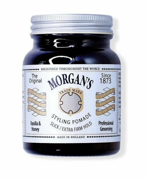 Morgans Pomade Помада для укладки волос Экстрасильная фиксация 100 г Vanilla & Honey