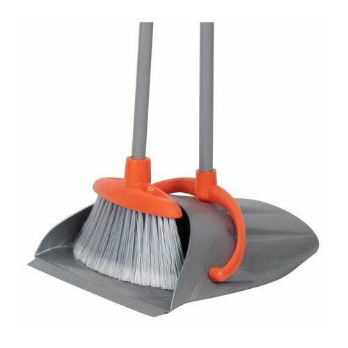 Набор для уборки MASTER HOUSE Чистый пол-1: совок 25х26см + щетка 13х20см ручка 78см пластик