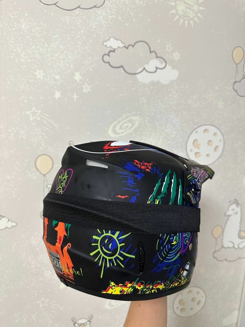 Шлем кроссовый Fox для эндуро питбайка квадроцикла снегохода