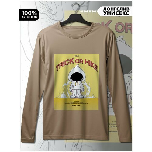 фото Лонгслив hypnotica, размер s, бежевый