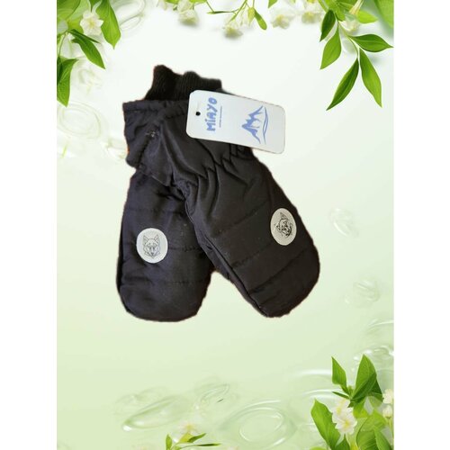 Варежки Miayo, размер 4-6, черный