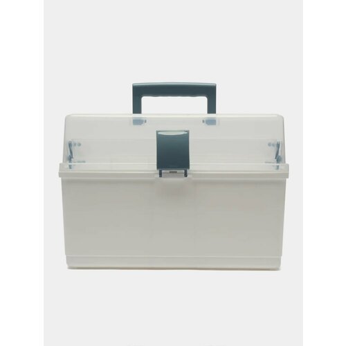 Многофункциональный ящик органайзер с выдвижными полками для хранения инструментов Цвет Голубой 2748₽