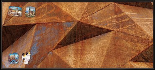 Изображение товара Магнитная настенная доска АртБорд "Сталь", 75х34 см, с матовым полимерным покрытием, в тонком алюминиевом багете.