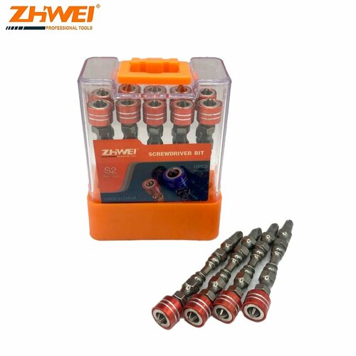 Биты магнитные насадки кованые ZHIWEI PH2x65мм (10шт)