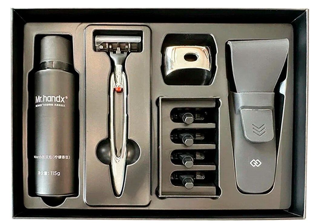 Набор для бритья Xiaomi Huanxing Little Rocket Manual Shaver 9pcs Set (H200-9)