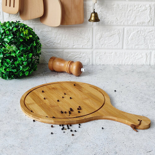 Поднос бамбуковый для закусок 25351 см круглый Baizheng 514₽