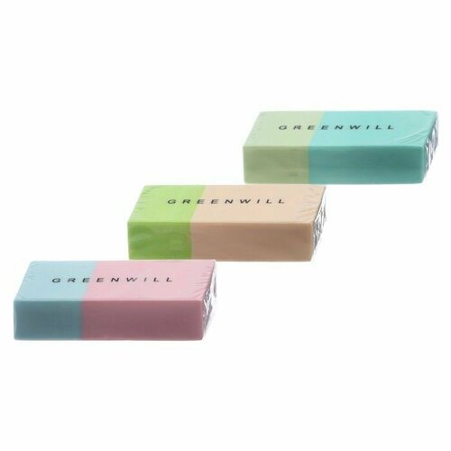 Набор Ластик прямоугольный 3 штуки 500₽