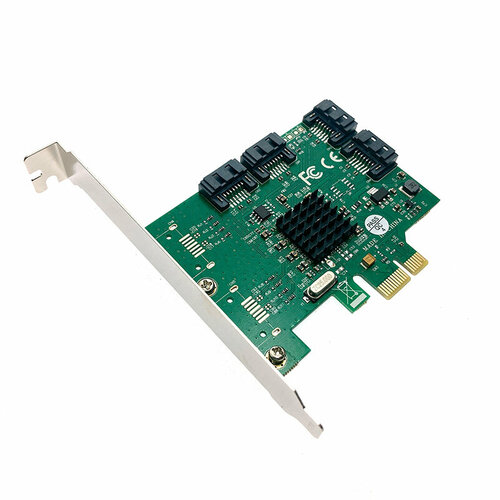 Контроллер Espada PCI-E v2.0 - 4xSATA 3.0 PCIe4SATAMar pci e to sata adapter 6g speed pci e to sata converter expansion card multiplier pci express sata port marvell 88se9125