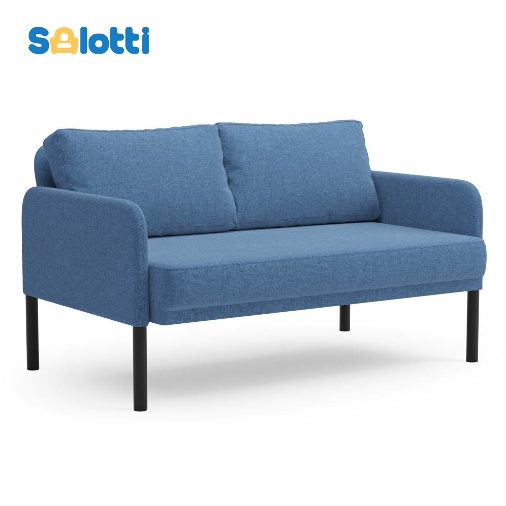 фото Диван 2-местный нераскладной Salotti верди экокожа Bomstad черный