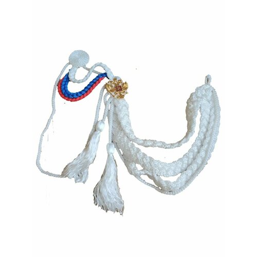 Аксельбант белый + цвет на плече -+ орел кружка женя герб и флаг россии хамелеон с изменением цвета
