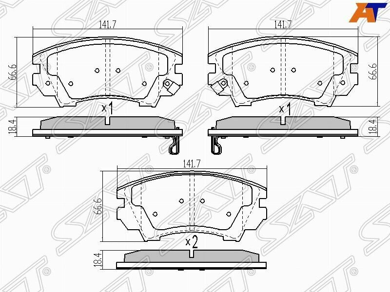 Колодки тормозные перед OPEL ASTRA J SAT опель астра