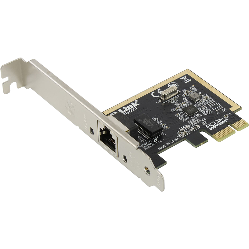 Сетевая карта D-link DGE-560T 1xRJ-45, 1 Гбит/с, PCI-E (DGE-560T/D1A/D2A)