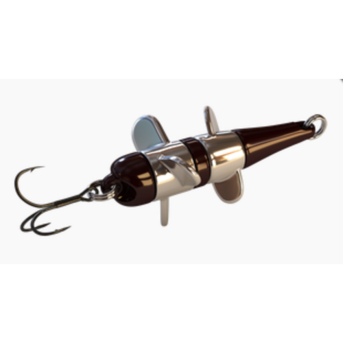 Вращающая блесна из латуни Девон RB (Русская Блесна) Стрекоза 21г -07, 53mm