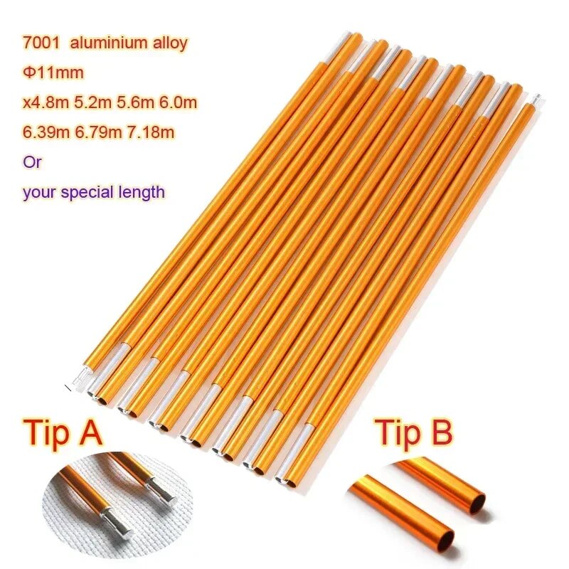 Палаточный полюс алюминиевый 11 мм