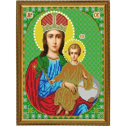Набор для вышивания чешским бисером икона Бца прежде Рождества и по Рождестве Дева 1924см 1295₽
