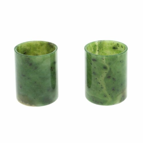 Набор стопок из нефрита 2 шт 4х5 см 127741