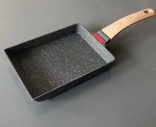 фото Универсальная сковорода Maifan Stone 3 в 1 для приготовления тамагояки, цвет серый, диаметр 20 см