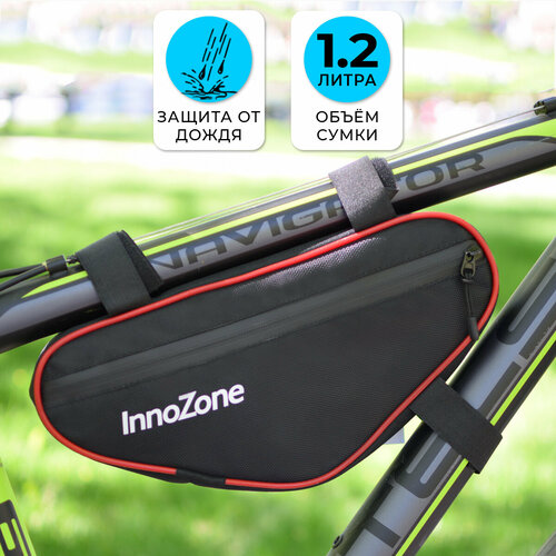 Сумка для велосипеда под раму 32х15х5см InnoZone черная 647₽