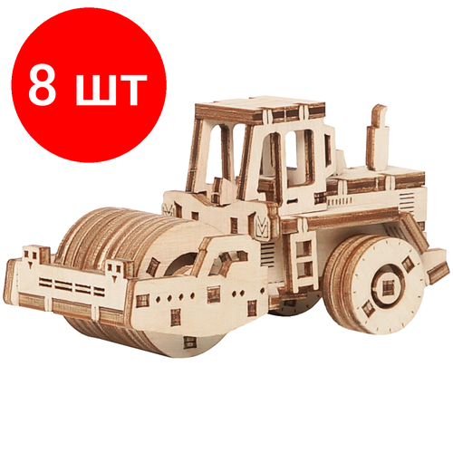 Комплект 8 шт, Конструктор деревянный ТРИ совы 