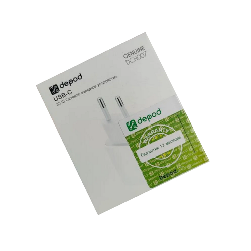 СЗУ блок 3.0A, 35W, 1Type-C Depod DCH-007 White
