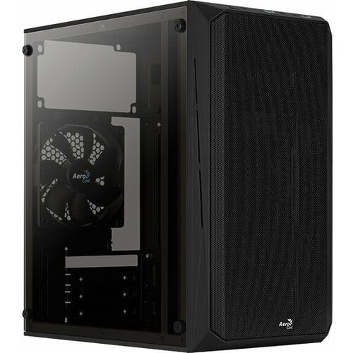 Корпус AeroCool CS-107-A-BK Black Mini Tower (Micro ATX/Mini ITX, без БП, Acrylic, Steel SPCC, 1x120mm ) (4710562759372) черный