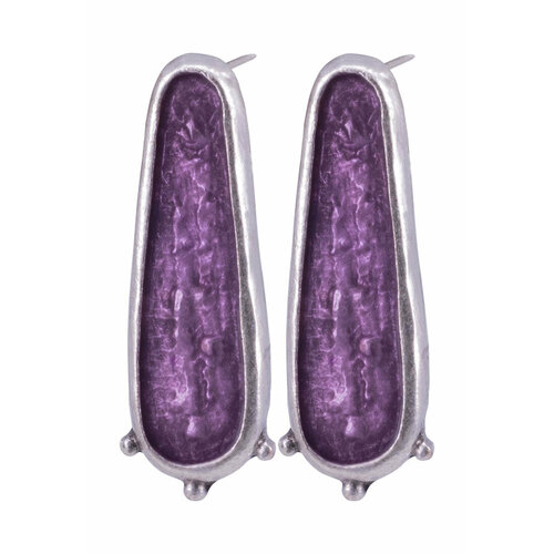 Серьги OTOKODESIGN эмаль фиолетовый 397₽